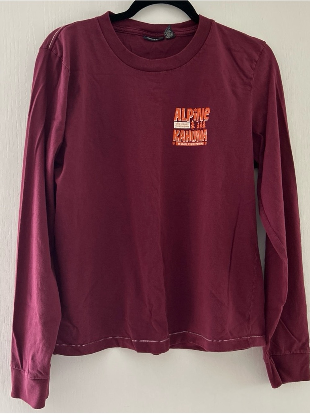 American Eagle long sleeve graphic tee XL Y2K era Alpine Kahuna